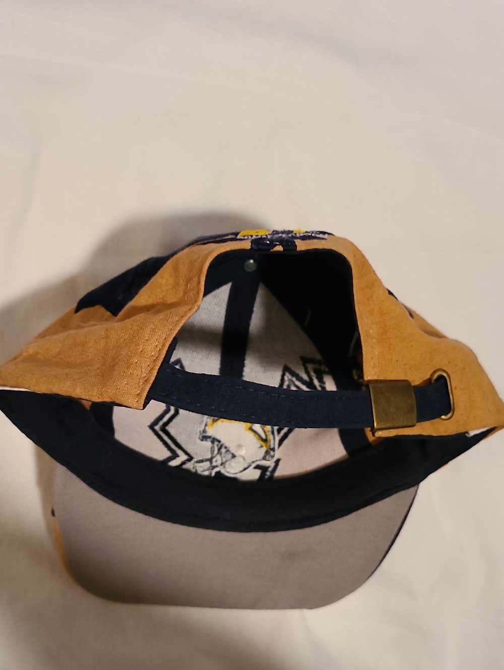Vintage Drew Pearson San Diego Chargers Jagged Edge Hat Cap Blue Tan NWT Logo - Picture 7 of 16